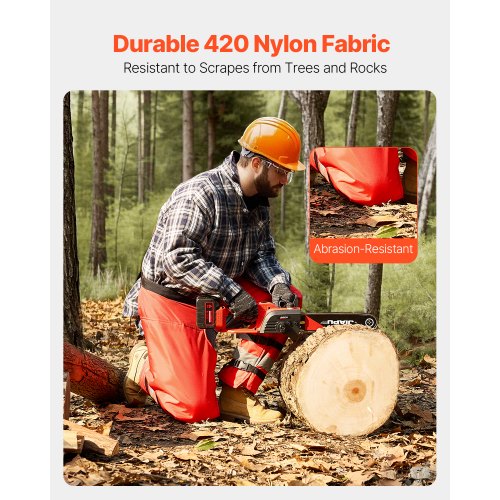 Apron Style Chainsaw Chaps Class D 8 Layers Chainsaw Pants with Adjustable