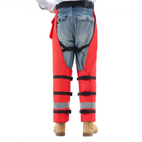 Apron Style Chainsaw Chaps Class D 8 Layers Chainsaw Pants with Adjustable