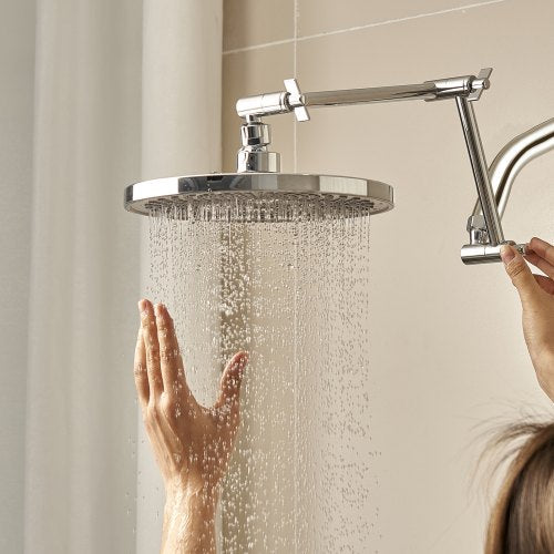 Shower Arm with Flange 6 Inches Wall Mounted Stainless Steel Shower Head