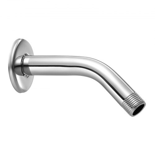 Shower Arm with Flange 6 Inches Wall Mounted Stainless Steel Shower Head