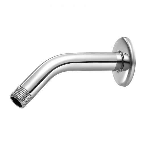 Shower Arm with Flange 6 Inches Wall Mounted Stainless Steel Shower Head