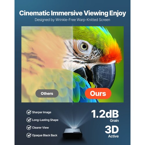 Manual Projector Screen 72 inch 43 4K 1080 HD Retractable Pull Down Projector