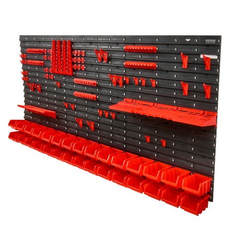 Wall Mounted Storage Bins 30Bin Parts Rack Organizer Garage Plastic Shop