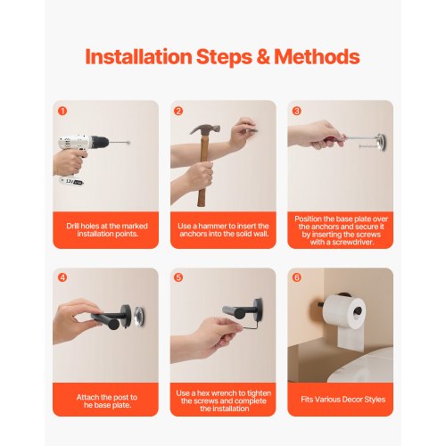 Toilet Paper Holder Fits Mega Rolls Size Premium Stainless Steel Rustproof