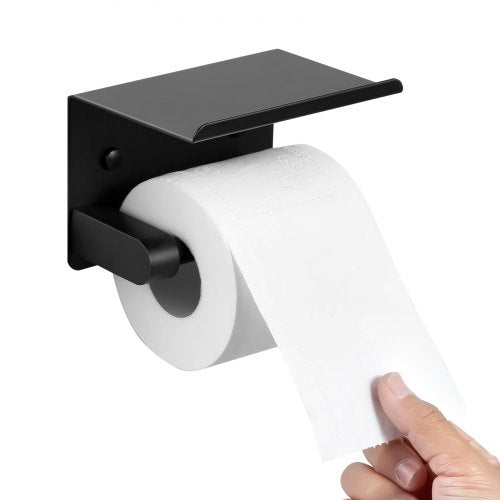 Toilet Paper Holder with Shelf Fits Mega Rolls Size Stainless Steel