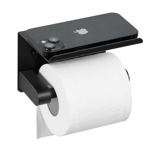 Toilet Paper Holder with Shelf Fits Mega Rolls Size Stainless Steel