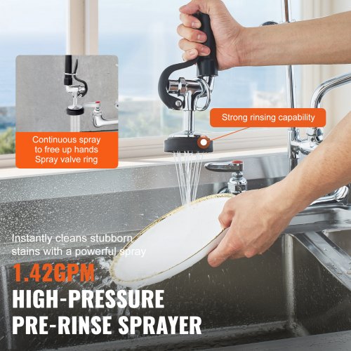 WallMounted Brass Kitchen Faucet 36 Tall 8 Installation Width Includes
