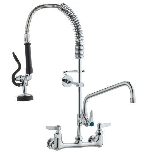 WallMounted Kitchen Faucet 25 Tall 8 Center Distance 12 Rotatable