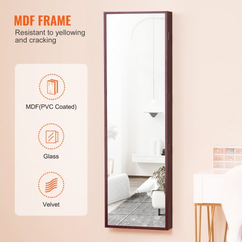 Mirror Jewelry Cabinet 4705Inch Tall Lockable Jewelry Cabinet Armoire