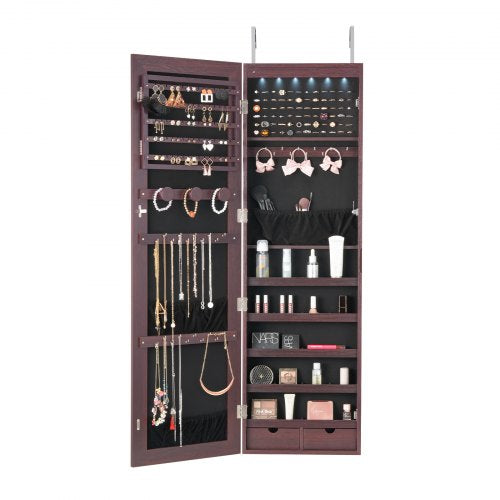 Mirror Jewelry Cabinet 4705Inch Tall Lockable Jewelry Cabinet Armoire