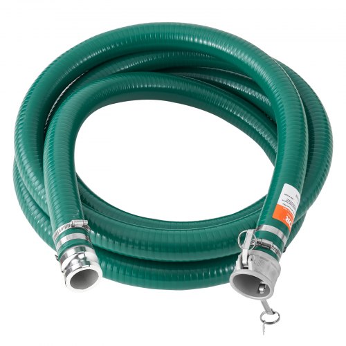 Suction Hose 2 in x 20 ft Green High Quality Hose with Camlock