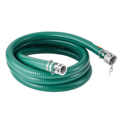 Suction Hose 2 in x 20 ft Green High Quality Hose with Camlock