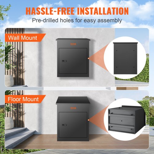 Package Delivery Boxes for Outside Extra Large Mailbox with Coded Lock
