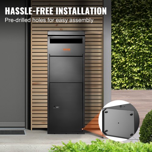 Package Delivery Boxes for Outside 139x116x42 Galvanized Steel