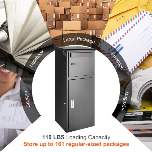 Package Delivery Boxes for Outside 162x158x44 Galvanized Steel Package