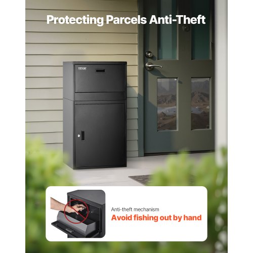 Package Delivery Boxes for Outside 38.6 in Mailbox for Parcel with Lock