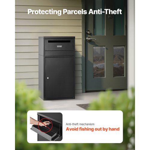 Package Delivery Boxes for Outside 35.8 in Mailbox for Parcel with Lock