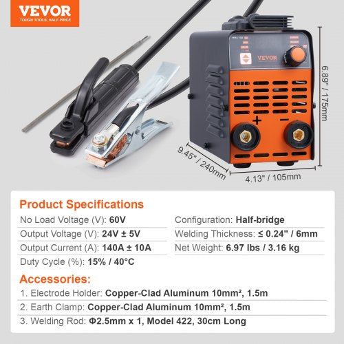 Stick Welder 140A ARCLift TIG 2IN1 Welding Machine with IGBT Inverter