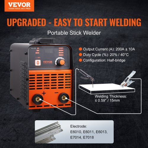 Stick Welder 200A ARCLift TIG 2IN1 Welding Machine with IGBT Inverter