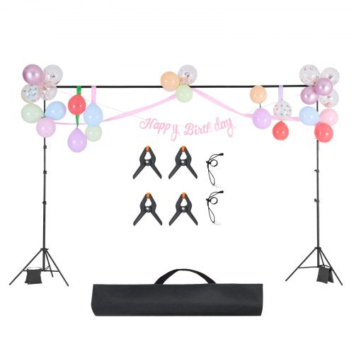 Backdrop Stand 10 x 10 ft Adjustable Photo Backdrop Stand Kit Portable