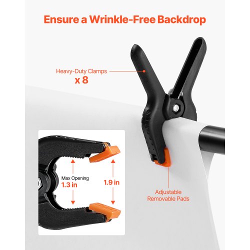 Backdrop Stand 7 x 10 ft Adjustable Photo Backdrop Stand Kit Portable