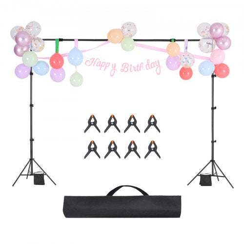 Backdrop Stand 7 x 10 ft Adjustable Photo Backdrop Stand Kit Portable