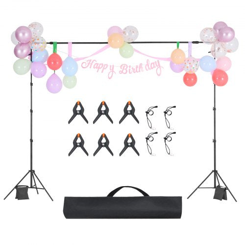Backdrop Stand 85 x 10 ft Adjustable Photo Backdrop Stand Kit Portable