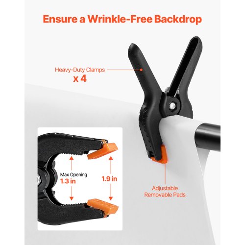 Backdrop Stand 85 x 10 ft Adjustable Photo Backdrop Stand Kit Portable