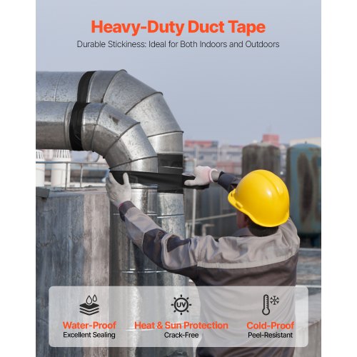 Duct Tape 188 in x 35 Yards 1Pack Waterproof and TemperatureResistant
