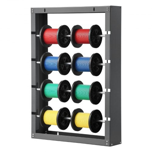 Wire Spool Rack 4 Adjustable Rods ColdRolled Steel Wire Spool Holder Wall