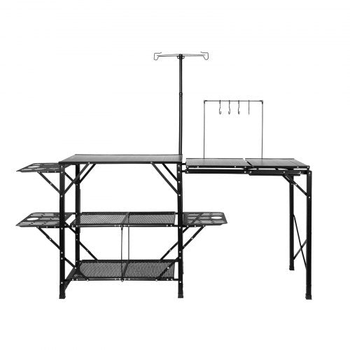 Camping Kitchen Table Onepiece Folding Portable Cook Station with A Carrying Bag