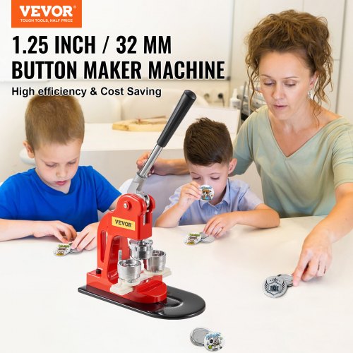 Button Maker Machine 32 mm 125 inch Badge Punch Press Kit Children DIY