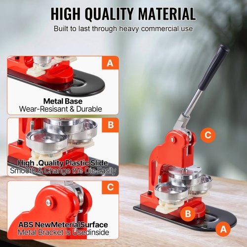 Button Maker Machine 58 mm 225 inch Badge Punch Press Kit Children DIY