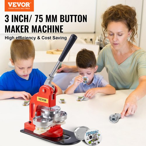 Button Maker Machine 75 mm 3 inch Badge Punch Press Kit Children DIY