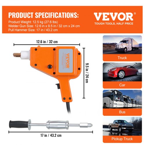 Stud Welder Kit 5500 Stud Welder Dent Repair Kit 800VA Spot Welder Stud