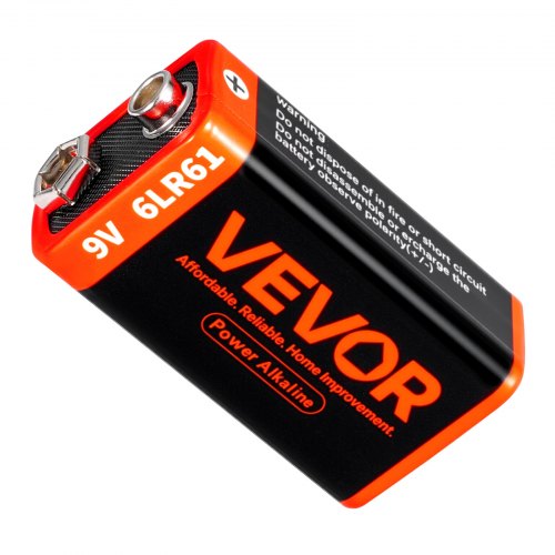 9V Alkaline Batteries 12Pack 9 Volt Square Battery for Smoke Detector