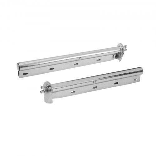 Chrome Straight Spring Loaded Mud Flap Hangers 118 Bolt Spacing Mudflap