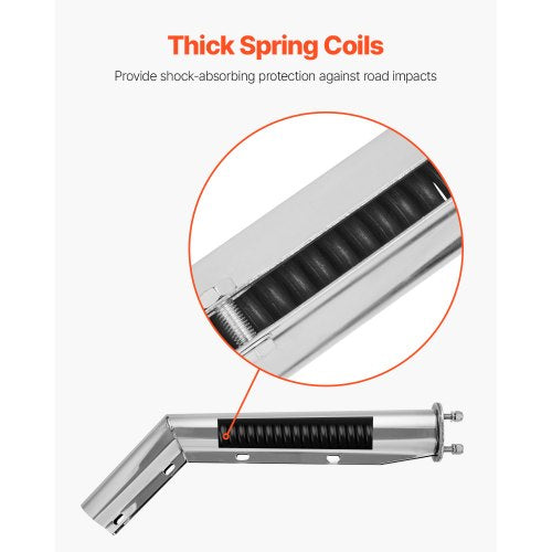 Stainless Steel Angled Spring Loaded Mud Flap Hangers 212 Bolt Spacing