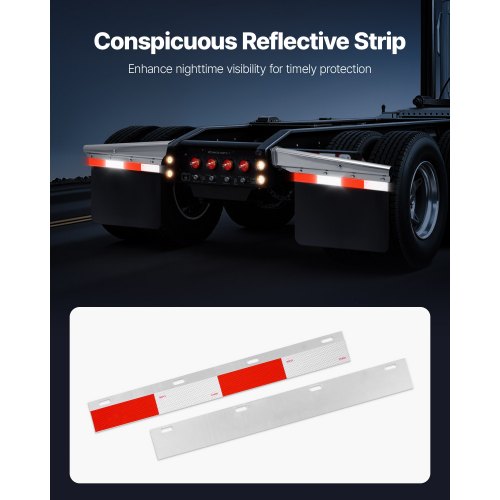 Chrome Straight Spring Loaded Mud Flap Hangers 212 Bolt Spacing Mudflap