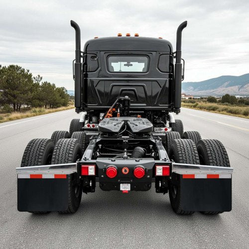 Chrome Straight Spring Loaded Mud Flap Hangers 212 Bolt Spacing Mudflap