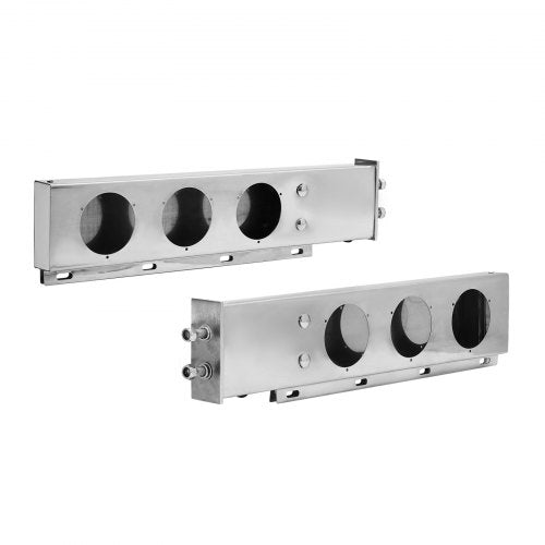 Stainless Steel Mud Flap Hangers with Light Cutouts 212 Bolt Spacing