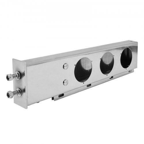 Stainless Steel Mud Flap Hangers with Light Cutouts 212 Bolt Spacing