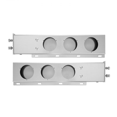 Stainless Steel Mud Flap Hangers with Light Cutouts 212 Bolt Spacing