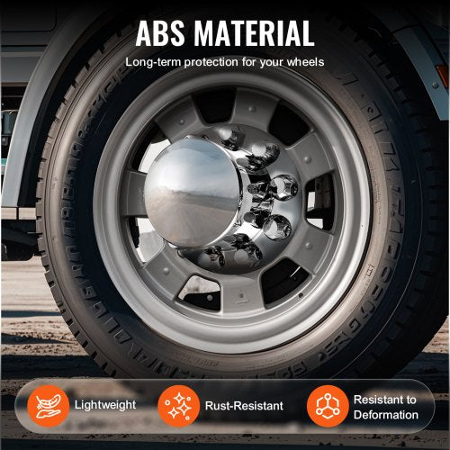 Rear Axle Wheel Covers Dome Axle Cover for Semi Truck ABS Electroplate