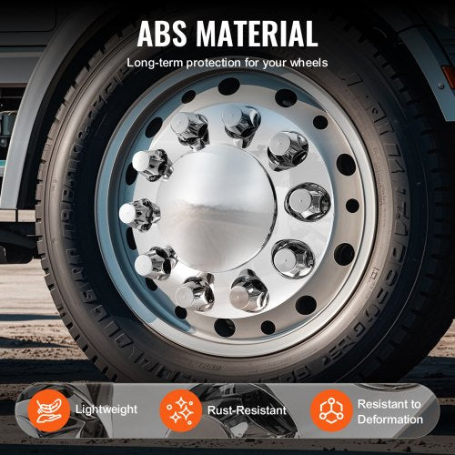 Rear Front Axle Wheel Covers Dome Axle Cover for Semi Truck ABS