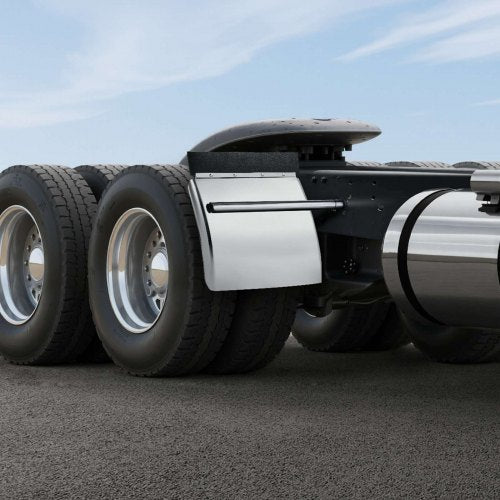 Stainless Steel Quarter Fenders for Semi Trucks 24 x 24 Semi Truck