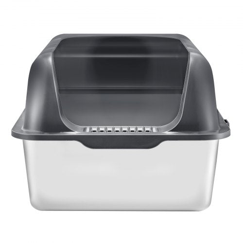 Cat Litter Box 6 inches Deep XL Extra Large Stainless Steel Cat Litter Box