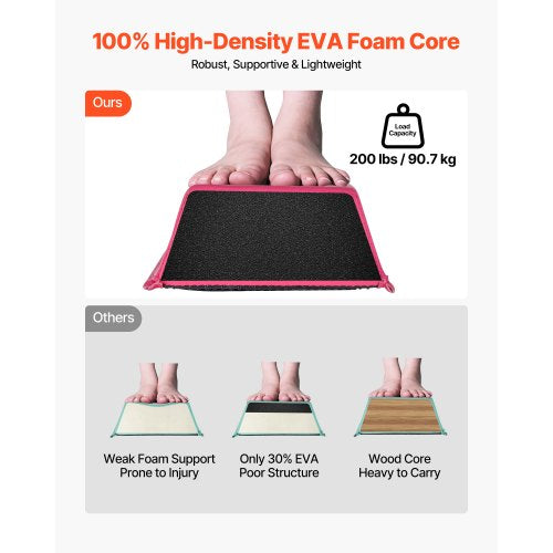 8FT Folding Balance Beam for Kids 200LBS Stable Support Gymnastics Floor