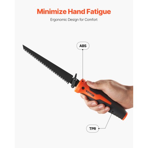 Jab Saw 6 in Keyhole Saw with Soft Grip Handle 8In1 MultiBlades Drywall