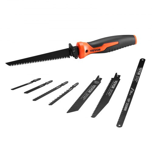 Jab Saw 6 in Keyhole Saw with Soft Grip Handle 8In1 MultiBlades Drywall
